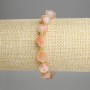 Armband aus Karneol, facettierte Rhomben, Durchmesser ca. 10×9 mm, Rocailles 3 mm, Länge ca. 18 cm, Stretch-Armband