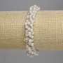Haargummi mit weißen Perlen 4 mm+