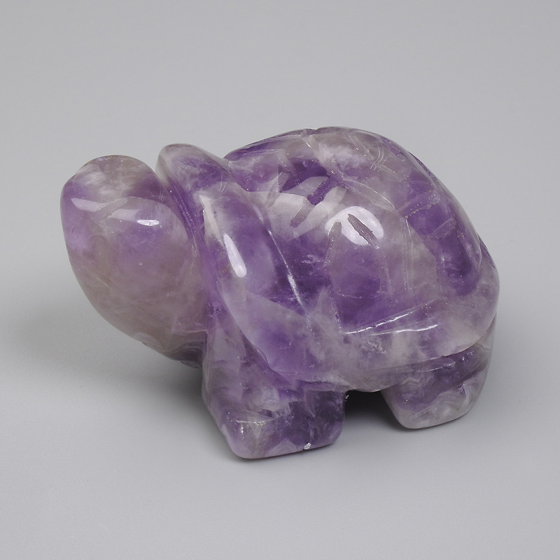 Souvenirfigur Schildkröte aus Amethyst 50×30×25 mm+