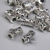 Silberfarbener Bail – Metallfarbe Silber, Maße 12×6 mm ±, Öffnungen Ø ca. 2–3 mm ±, Verpackung 20 g (~17 Stück)