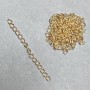 Zusätzliche Verlängerungskette 7 cm – Metallfarbe Gold, Oberfläche (34 g ±)