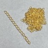 Zusätzliche Verlängerungskette 5 cm – Metallfarbe Gelbgold, Verpackung (ca. 29 g ±)