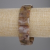 Petersit-Gliederarmband, Durchmesser ca. 18×13 mm, Länge 18 cm, Stretcharmband