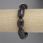 Achat-Barillet-Armband, Durchmesser 18×14 mm, Rondellen 6×3 mm, Länge ca. 18 cm, Stretcharmband