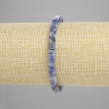 Sodalit-Würfelarmband, 4,5×4,5 mm, Länge ca. 18 cm, Stretch