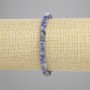 Sodalit-Würfelarmband, 4,5×4,5 mm, Länge ca. 18 cm, Stretch