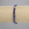 Sodalit-Würfel-Armband 4,5×4,5 mm, Länge ca. 18 cm, elastisch