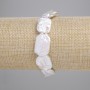 Armband aus Barockperlen mit petrolfarbener Schimmer, Durchmesser ca. 18–21 × 13–14 mm, Länge ca. 18 cm (Elastisch)