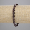 Stretcharmband aus facettierten Granatkugeln, Durchmesser ca. 9×6 mm, Länge ca. 18 cm