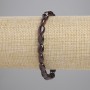 Stretcharmband aus facettierten Granatkugeln, Durchmesser ca. 9×6 mm, Länge ca. 18 cm