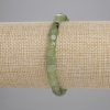 Prehnit-Würfelarmband, Durchmesser 5 mm, Länge 18 cm, Stretcharmband