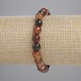 Sonderangebot! Armband aus facettiertem Achat, Kugeldurchmesser ca. 8 mm, Länge ca. 18 cm, Stretcharmband