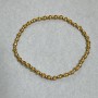 Armband tschechischer Kristall, facettierte Rondellen 3,5×2,5 mm+- Hämatitkugeln 2 mm+-, Länge 18 cm+- Stretch