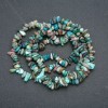 Faden aus natürlichem Chrysokoll-Krümel, Durchmesser 6×4 mm, Länge 80 cm +