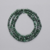 Malachit-Würfelperlen, facettiert, Durchmesser 3×3 mm ±, auf Schnur, Länge ca. 39 cm