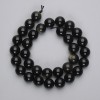Sonnenobsidian-Perlen, glatte Kugeln,Durchmesser ca. 12 mm, auf Schnur, Länge ca. 38 cm