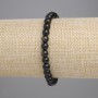 Armband aus Sonnenobsidian – glatte Kugeln Ø ca. 6 mm, Länge ca. 18 cm, Stretcharmband