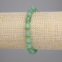 Armband aus facettiertem Nephrit – Würfelperlen, Durchmesser ca. 6,5 × 6,5 mm, Seed-Beads 3 mm, Länge ca. 18 cm, Elastikband