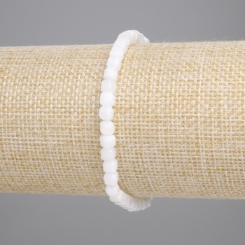 Adular-Armband, facettierte Würfel, Durchmesser 4 × 4 mm, Länge ca. 18 cm, Stretch