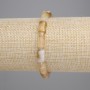 Armband Citrin facettiert, Durchmesser 10 mm, 5-11×6-6 mm, 5 mm ±, Seed-Beads 3 mm ±, Länge ca. 18 cm ± Stretch