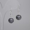 Ohrringe Lavrikit glatte Kugel 12 mm ±, Länge 30 mm ±