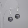 Ohrringe Lavrikit glatte Kugel 12 mm ±, Länge 30 mm ±