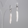 Ohrringe mit Barockperlen 27×5 mm ±, Länge ca. 45 mm ± (in verschiedenen Größen)