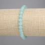 Armband aus Amazonit – glatte Kugeln, Durchmesser ca. 6 mm, Länge ca. 18 cm, Stretcharmband