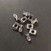Zubehör – Pandora-Perle-Einsatz 6×7×11 mm, silberfarben, Verpackung 20 g ± 10 Stück