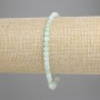 Armband aus Smaragd, facettierte Würfel, Durchmesser ca. 4 × 4 mm, Länge ca. 18 cm, Stretch-Armband