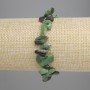 Zoisit-Armband, facettierte Perlen in Schmetterlingsform, Ø 8–16×2–8 mm, Länge ca. 18 cm, Stretcharmband