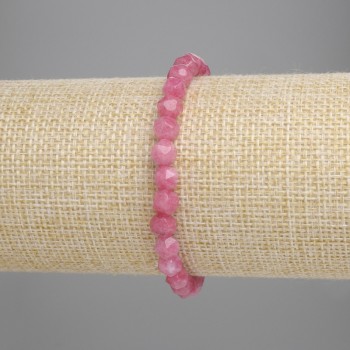 Turmalin-Armband, facettiert, Perlen-Durchmesser 6×5,5 mm, Länge ca. 18 cm, elastisch
