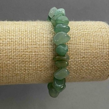 Armband aus Jade, facettierte Perlen 10–14 × 4–8 mm, Länge ca. 18 cm, Stretch