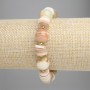 Onyx-Armband, glatte Kugeln 12 mm ±, Rondell-Abstandshalter, Durchmesser 10×2 mm ±, Hämatit 3 mm ±, Länge ca. 18 cm ±, Stretch