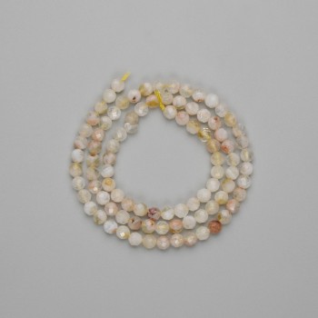 Citrin facettierte Perlen 4 mm, Länge ca. 40 cm, auf Schnur