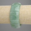 Nephrit-Gliederarmband, 25×10 mm, Länge ca. 18 cm, Stretcharmband