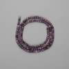 Charoit-Perlen, facettierte Würfelform, 3×3 mm, Länge ca. 39 cm ±, auf Schnur