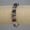 Armband aus Rutilquarz-Haarquarz-Chips, 8–11 × 3–4,5 mm, 5 mm ±, Länge ca. 18 cm, Stretcharmband