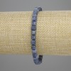 Versteinertes Korallenarmband, facettierte Würfel 5×5 mm, Länge ca. 18 cm, Elastik-Schnur