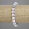 Kaholong-Armband, facettierte Kugeln, Durchmesser ca. 8 mm, Länge ca. 18 cm, Stretch