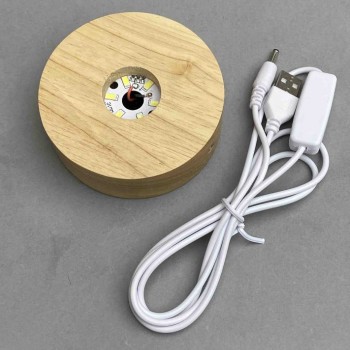 LED-Präsentationsständer mit USB-Kabel, 120 cm +-, Durchmesser 90 × 35 mm +