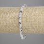 Adular-Armband, facettierte Würfel, Durchmesser ca. 4 × 4 mm, Länge ca. 18 cm, Stretch
