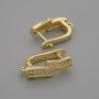 Goldfarbene Ohrhaken 16×3,5 mm – Paar