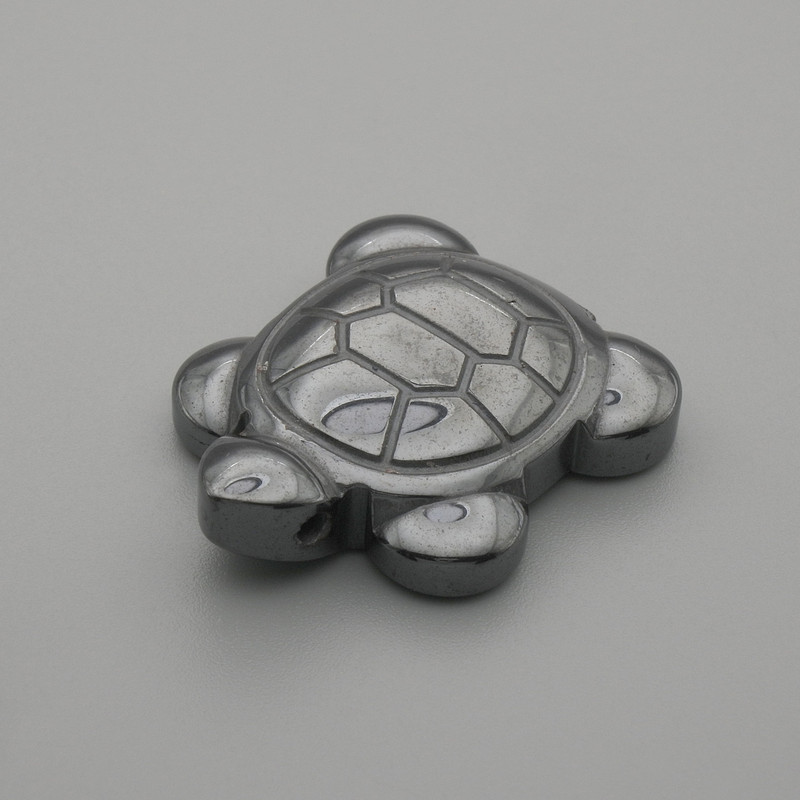 Anhänger Schildkröte Hämatit 28×22 mm