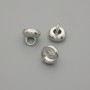 Preis pro 1 Stück. Endkappe für Perle – silberfarbene Endkappe, Durchmesser 7×1 mm, Loch ca. 3 mm