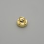 Endkappe für Perle goldfarben 8×1 mm, Ø 3 mm Loch