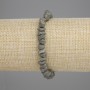 Armband Pyrit Rohstein, Durchmesser 5-7×3-5 mm, Länge 18 cm, Stretch
