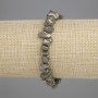 Armband aus Pyrit-Krümeln, Durchmesser 6–12×3–5 mm, Länge 18 cm, Stretch-Armband