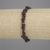 Granatschips-Armband, Durchmesser 3–7 mm, 5×1,5 mm ±, Länge 18 cm ± Stretch