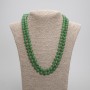 Lange Halskette aus Chrysoprase, glatte Kugeln, Durchmesser 8 mm, Länge 118 cm